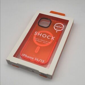 Shock-Absorbing Bumper Case for iPhone 14/13 - Orange
